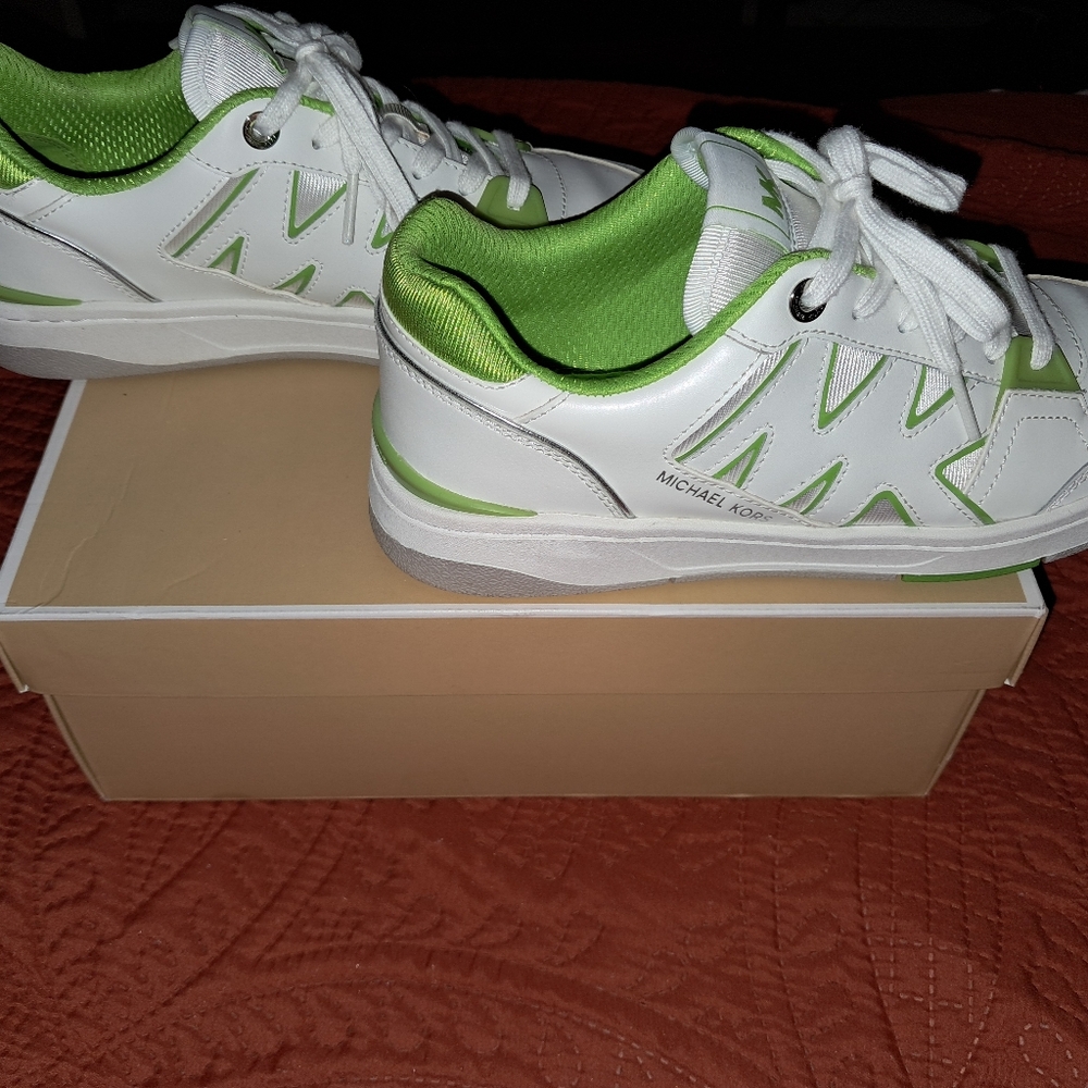 Michael Kors Rebel Lace Up Sneakers - Pear Multi